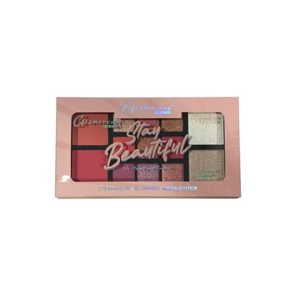 Glamorous Face Stay Beautiful Eyeshadow Blusher Highlighter Palette